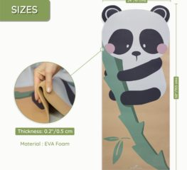 Cute Panda Yoga Mat Sizes